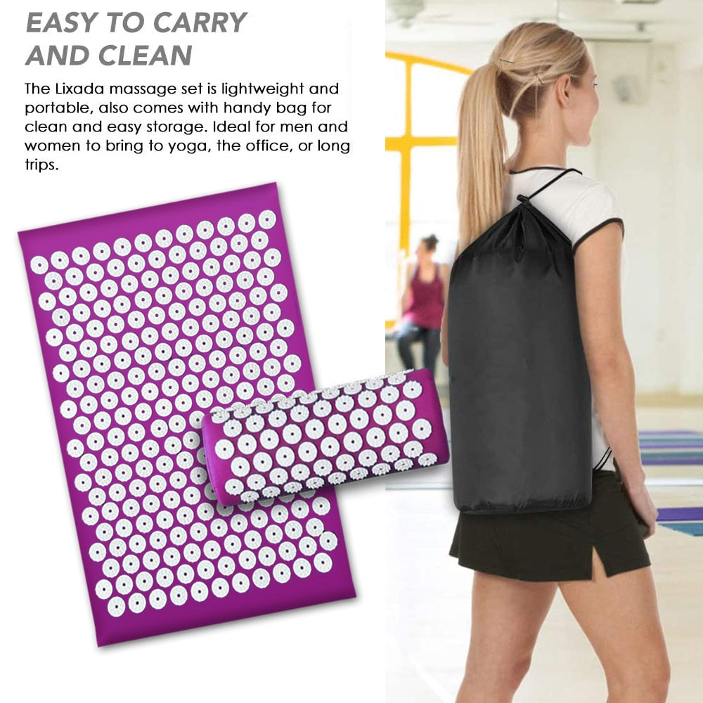 Acupressure Yoga Mat | Muscle Relief Yoga Mat | Hey-Foxy.com